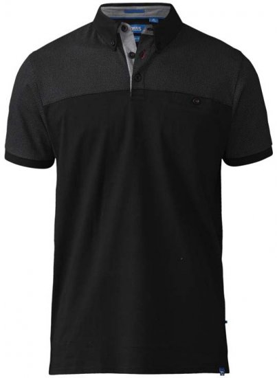 D555 Jauram Polo Black - Polos - Polos 2XL-8XL