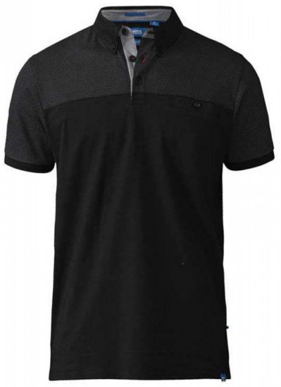 D555 Jauram Polo Black - Polos - Polos 2XL-8XL