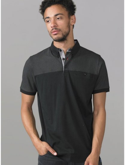 D555 Jauram Polo Black - Polos - Polos 2XL-8XL