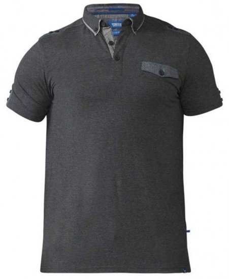 D555 Hogan Polo Charcoal - Polos - Polos 2XL-8XL