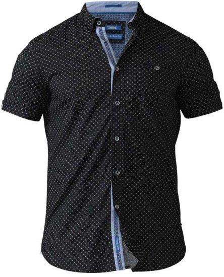 D555 Ollie Short Sleeve Shirt Black - Camisas - Camisas 2XL-10XL