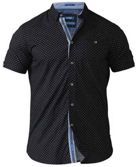 D555 Ollie Short Sleeve Shirt Black - Camisas - Camisas 2XL-10XL