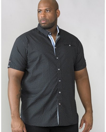 D555 Ollie Short Sleeve Shirt Black - Camisas - Camisas 2XL-10XL