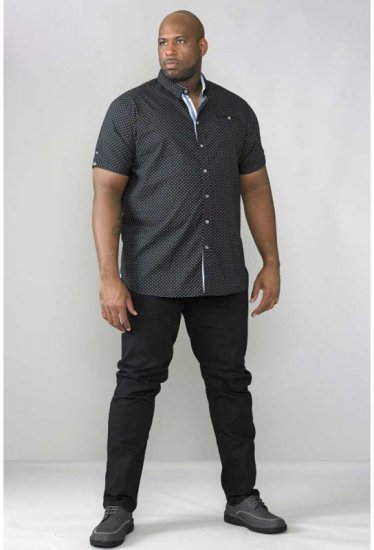 D555 Ollie Short Sleeve Shirt Black - Camisas - Camisas 2XL-10XL