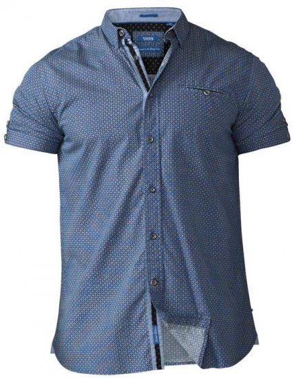 D555 Limburg Short Sleeve Shirt Blue - Camisas - Camisas 2XL-10XL