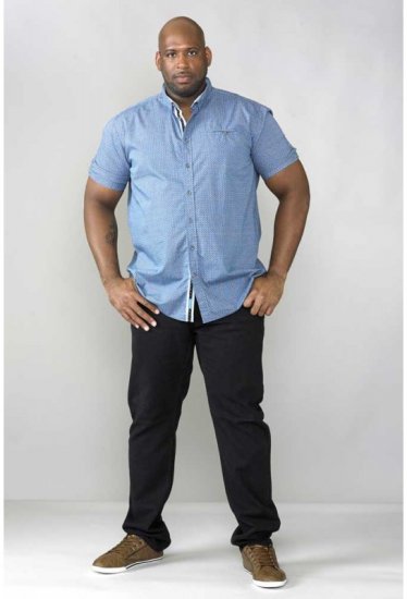 D555 Limburg Short Sleeve Shirt Blue - Camisas - Camisas 2XL-10XL