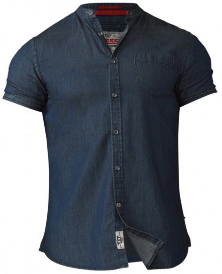 D555 Astra Short Sleeve Denim Shirt - Camisas - Camisas 2XL-10XL