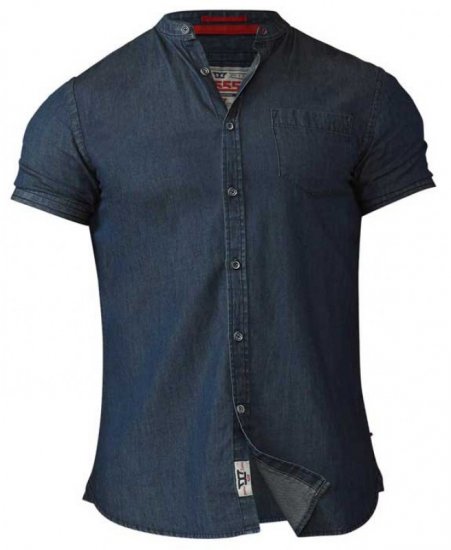 D555 Astra Short Sleeve Denim Shirt - Camisas - Camisas 2XL-10XL