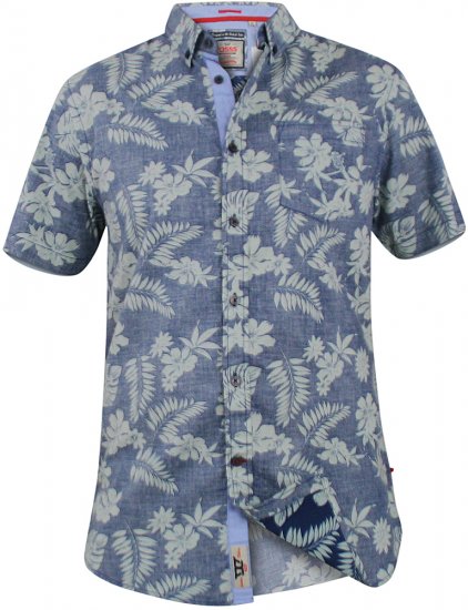 D555 Oswald Short Sleeve Hawaii Shirt - Camisas - Camisas 2XL-10XL