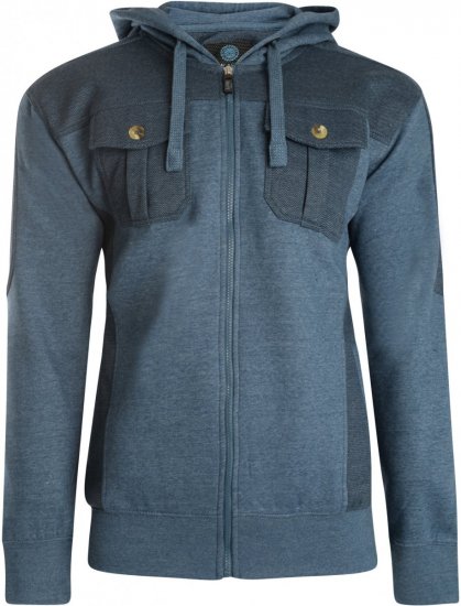 Kam Jeans 700 Contrast Print Hoody Denim - Sudaderas - Sudaderas 2XL-12XL