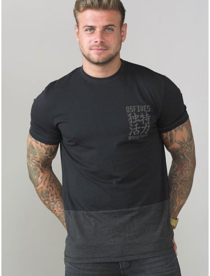 D555 Emerson T-shirt Black & Charcoal - Camisetas - Camisetas - 2XL-14XL