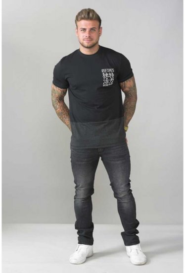 D555 Emerson T-shirt Black & Charcoal - Camisetas - Camisetas - 2XL-14XL