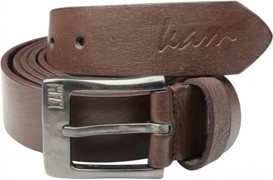 Kam Jeans 913 Jeans Belt Genuine Leather Brown , 3,5cm - Cinturones - Cinturones W40-W70/2XL-8XL