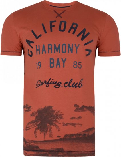 Kam Jeans 5207 Harmony Bay T-shirt Red - Camisetas - Camisetas - 2XL-14XL
