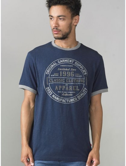 D555 Wilfred T-shirt Navy - Camisetas - Camisetas - 2XL-14XL