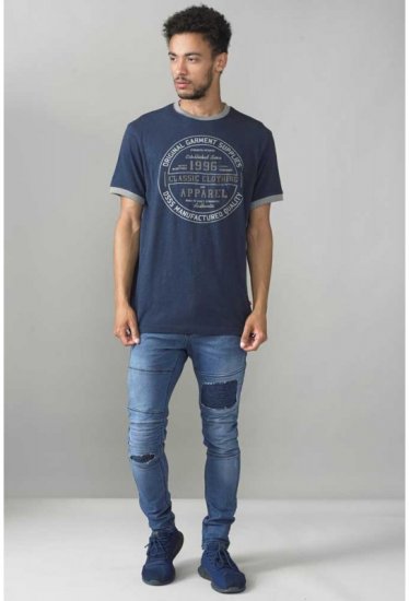 D555 Wilfred T-shirt Navy - Camisetas - Camisetas - 2XL-14XL