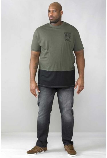D555 Emerson T-shirt Khaki & Black - Camisetas - Camisetas - 2XL-14XL