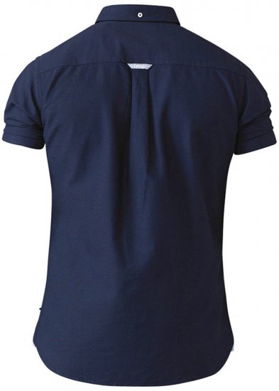 D555 Norman Short Sleeve Oxford Shirt Navy - Camisas - Camisas 2XL-10XL