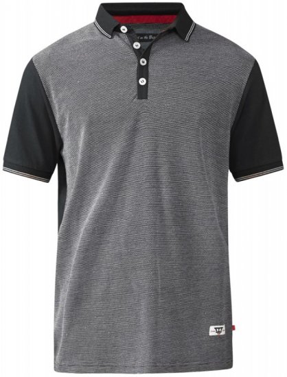 D555 Cecil Polo Black - Polos - Polos 2XL-8XL
