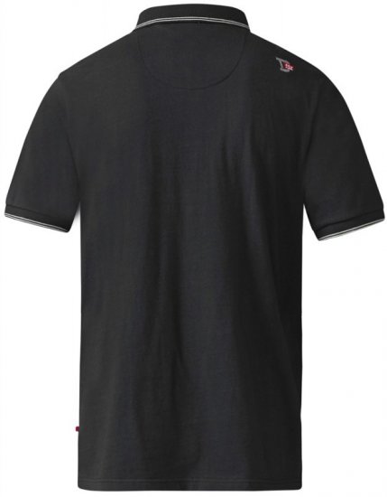 D555 Cecil Polo Black - Polos - Polos 2XL-8XL