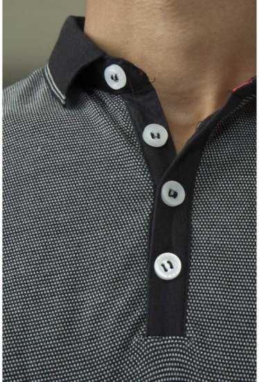 D555 Cecil Polo Black - Polos - Polos 2XL-8XL