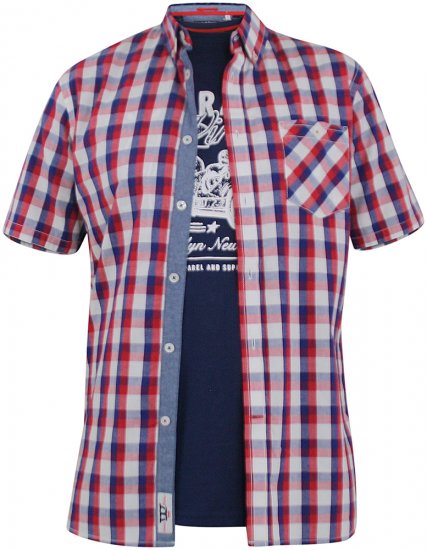 D555 Hadwin Short Sleeve Shirt & T-shirt Combo - Camisas - Camisas 2XL-10XL