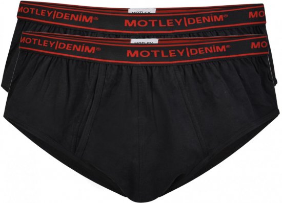 Motley Denim Briefs Black 2-pack - Ropa interior - Ropa interior 2XL-8XL