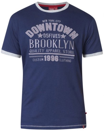 D555 Hatter T-shirt Navy - Camisetas - Camisetas - 2XL-14XL