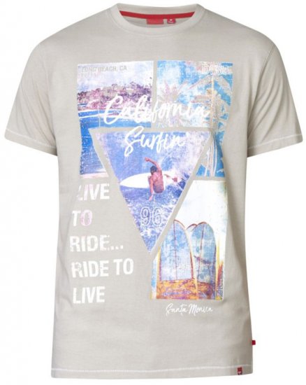 D555 Gordon T-shirt Pale Khaki - Camisetas - Camisetas - 2XL-14XL