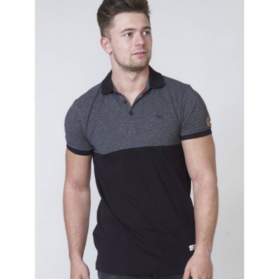 D555 Stefhen Polo Black - Polos - Polos 2XL-8XL