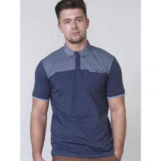 D555 Brent Polo Denim Blue - Polos - Polos 2XL-8XL