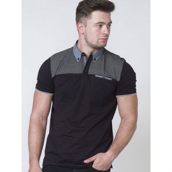 D555 Brent Polo Black - Polos - Polos 2XL-8XL