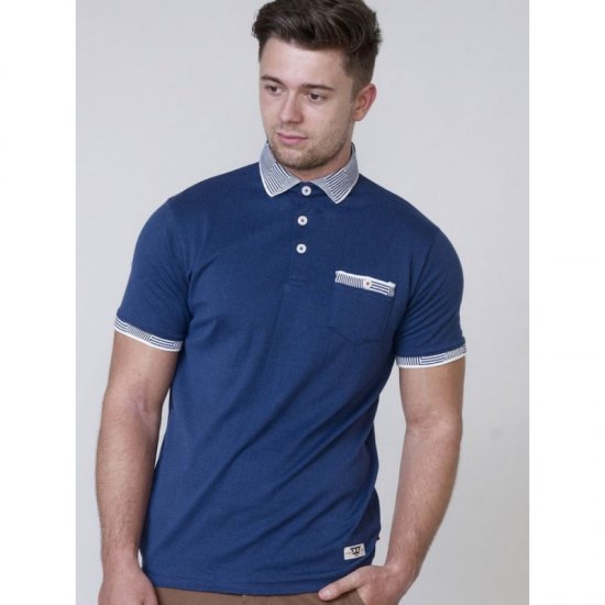 D555 George Polo Navy - Polos - Polos 2XL-8XL