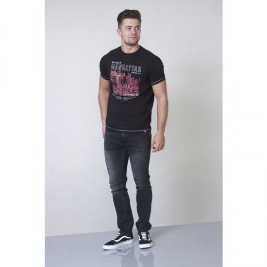 D555 Perry T-shirt Black - Camisetas - Camisetas - 2XL-14XL