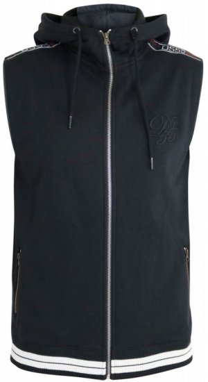 D555 Chemung Short Sleeve Hoodie Black - Sudaderas - Sudaderas 2XL-12XL