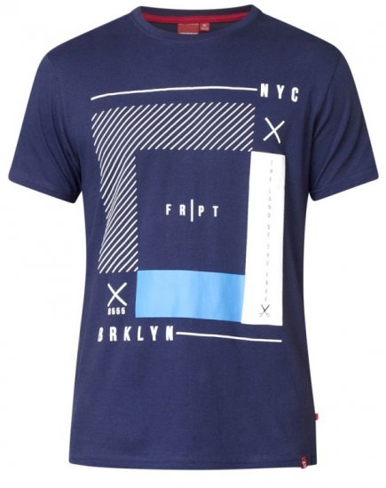 D555 Kenton T-shirt Navy - Camisetas - Camisetas - 2XL-14XL