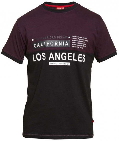 D555 Jackson T-shirt Burgundy - Camisetas - Camisetas - 2XL-14XL