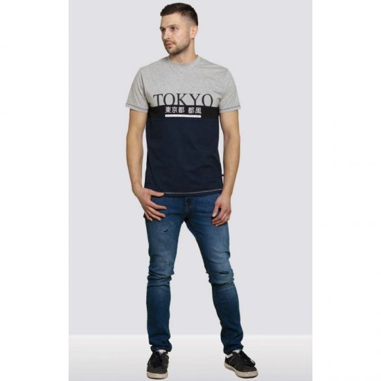 D555 Morris T-shirt Navy - Camisetas - Camisetas - 2XL-14XL