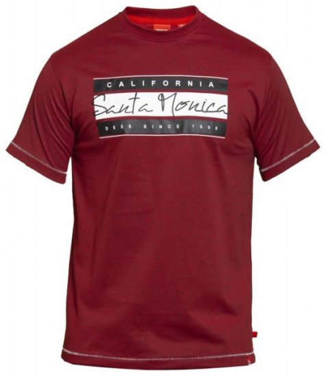 D555 Tempa T-shirt Red - Camisetas - Camisetas - 2XL-14XL