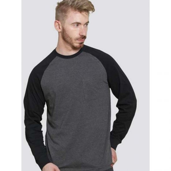 D555 Illinois Long Sleeve T-shirt Charcoal - Camisetas - Camisetas - 2XL-14XL