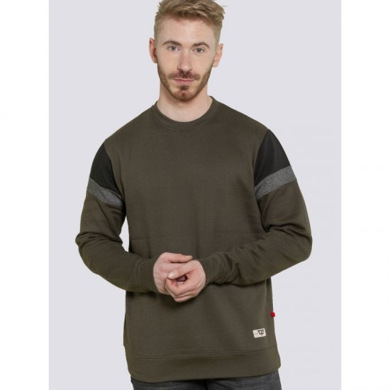 D555 Clermont Sweatshirt Khaki - Sudaderas - Sudaderas 2XL-12XL