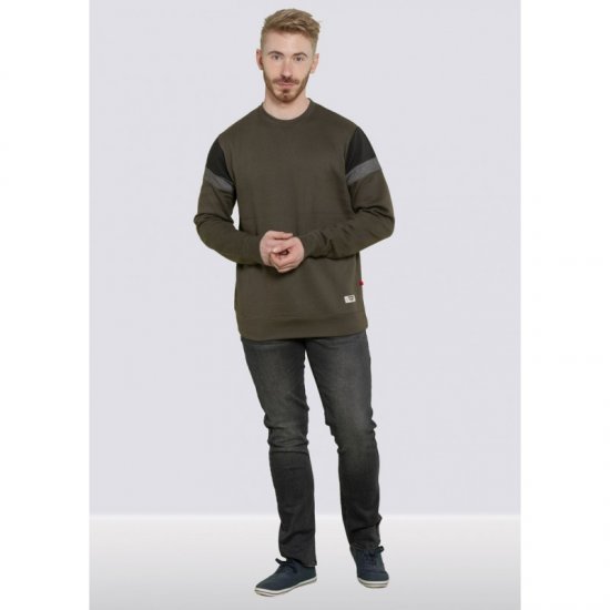 D555 Clermont Sweatshirt Khaki - Sudaderas - Sudaderas 2XL-12XL