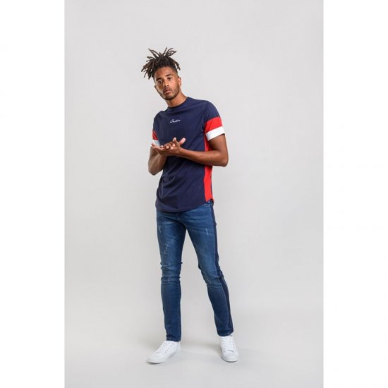 D555 Baker T-shirt Navy - Camisetas - Camisetas - 2XL-14XL