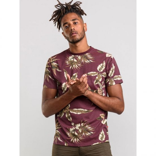 D555 Baxter T-shirt Wine-red - Camisetas - Camisetas - 2XL-14XL