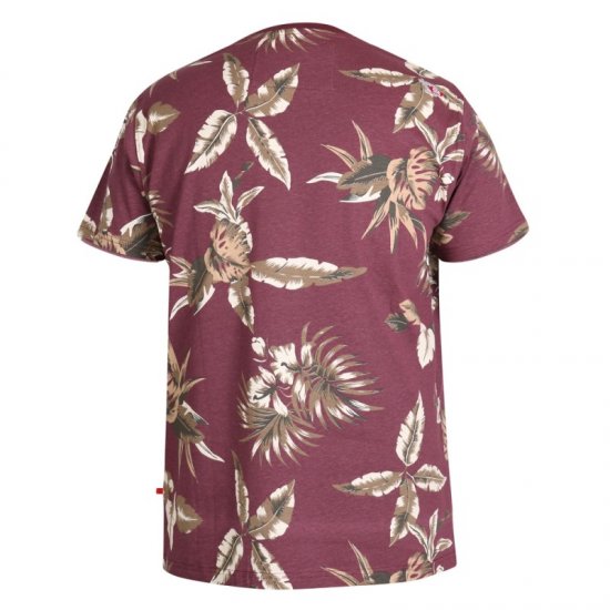 D555 Baxter T-shirt Wine-red - Camisetas - Camisetas - 2XL-14XL