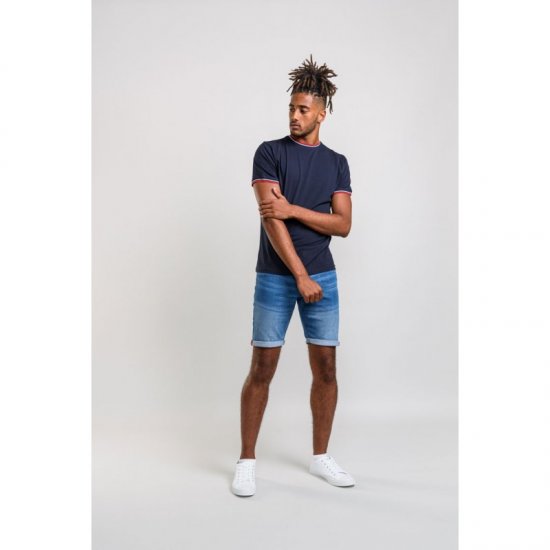 D555 Bates T-shirt Navy - Camisetas - Camisetas - 2XL-14XL