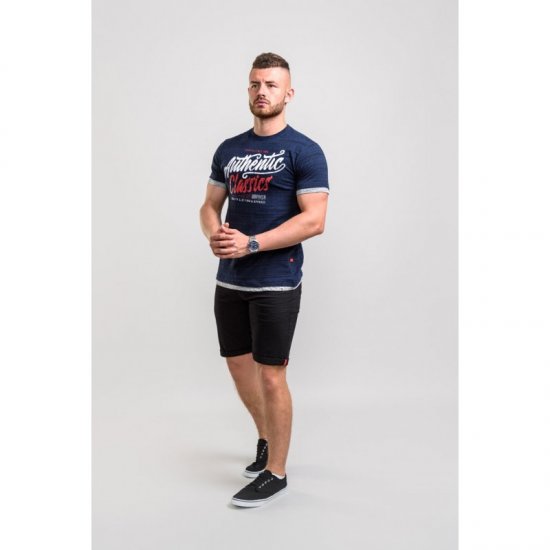 D555 Finn T-shirt Navy - Camisetas - Camisetas - 2XL-14XL