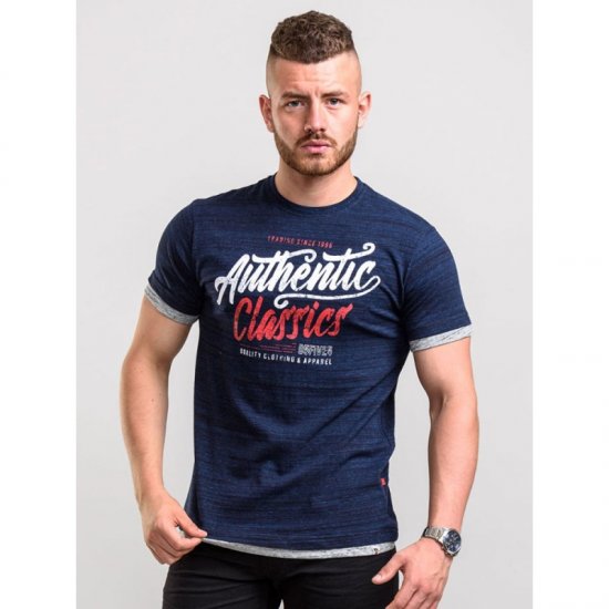 D555 Finn T-shirt Navy - Camisetas - Camisetas - 2XL-14XL