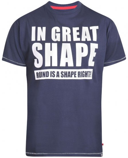 D555 Ronald T-shirt Navy - Camisetas - Camisetas - 2XL-14XL