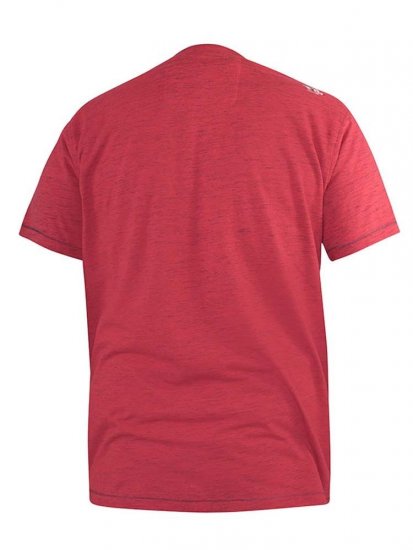 D555 Brisbane Santa Monica Route 66 Printed T-Shirt Red - Camisetas - Camisetas - 2XL-14XL